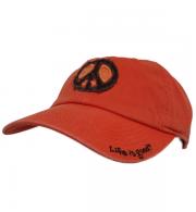 17012 Life Is Good Womens Chill CapTattered Peace Spicy Orange